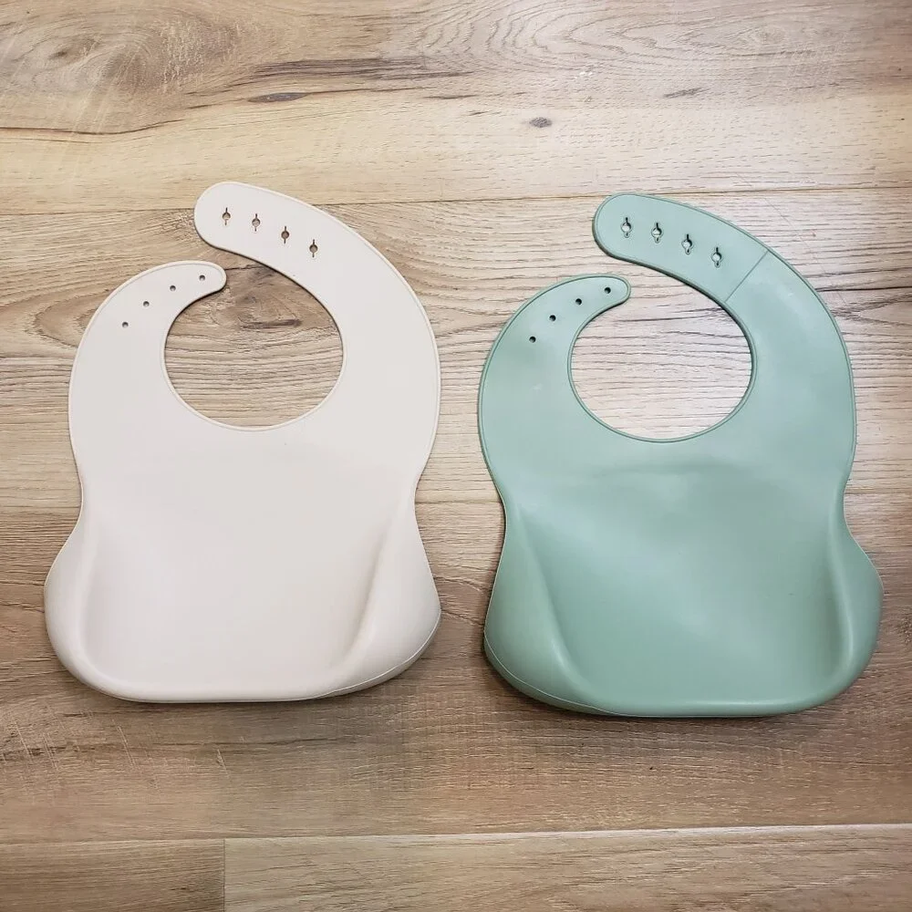 Two Silicone Bibs
